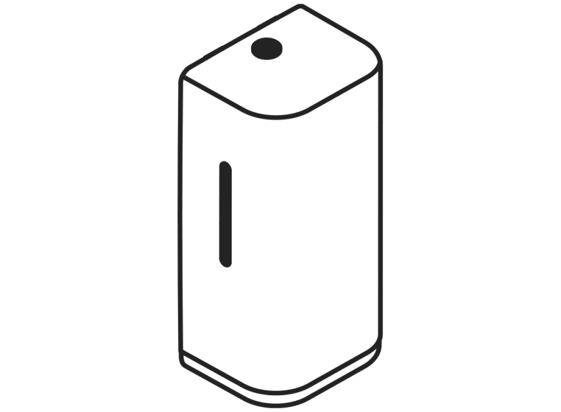 477.06.10298 Сенсорный электронный дозатор мыла HEWI Serie 477/801  - Вид №20