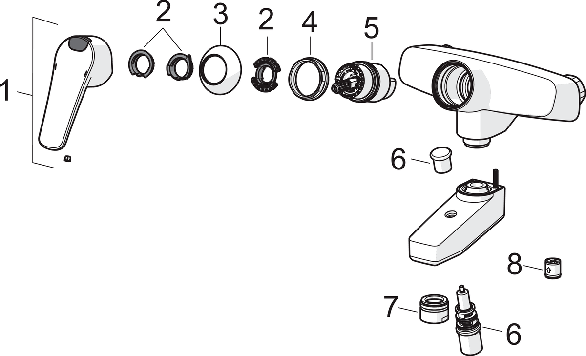 Oras 1879G Смеситель для ванны и душа с комплектом 1879G Vega Хром  - Вид №4