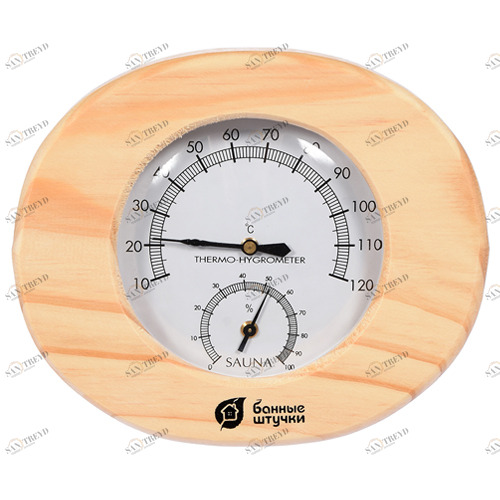 Термометр с гигрометром  Банная станция овальная Santreyd 2769