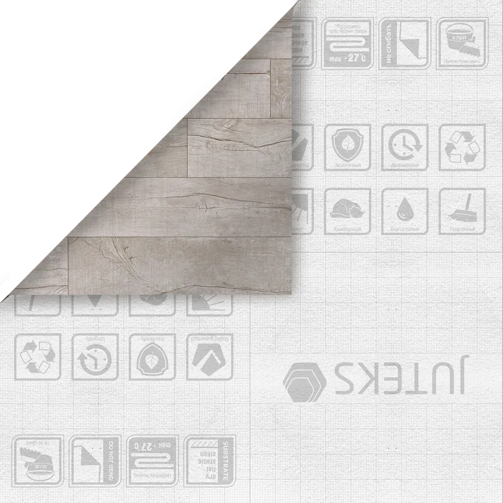JUTEKS Линолеум Дуб мраморный винтаж с рельефной текстурой 85313463 STLM-0892616 - Вид №4