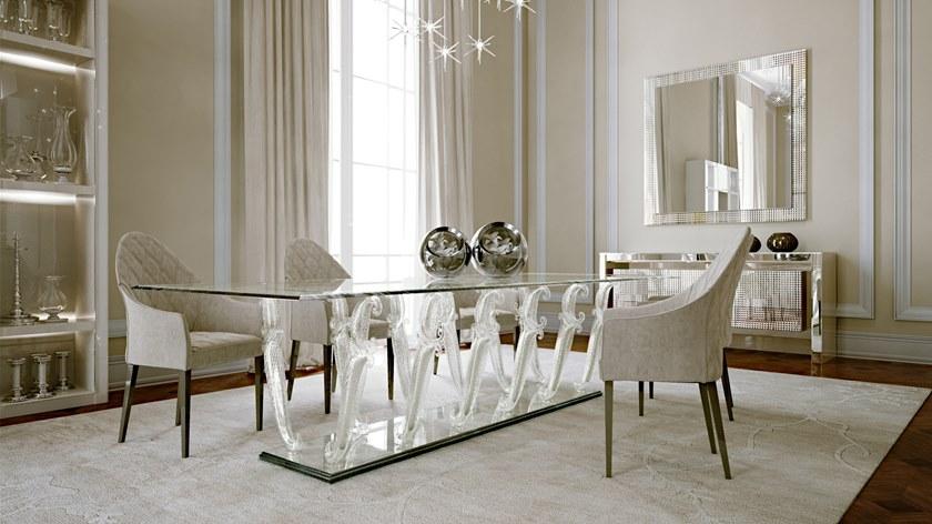 Reflex Прямоугольный обеденный стол из стекла Casanova sun-id-1403879 - Вид №2