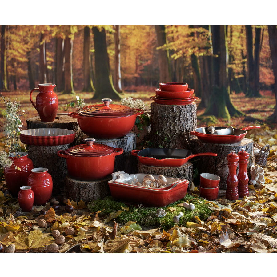 Блюдо прямоугольное Le Creuset, каменная керамика, 37х32 см, вишневое 91004732060100 - Вид №2