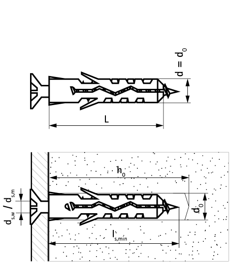 61001005 WEP Expansion Plug economical expansion anchor for all types of substrates walraven  - Вид №1