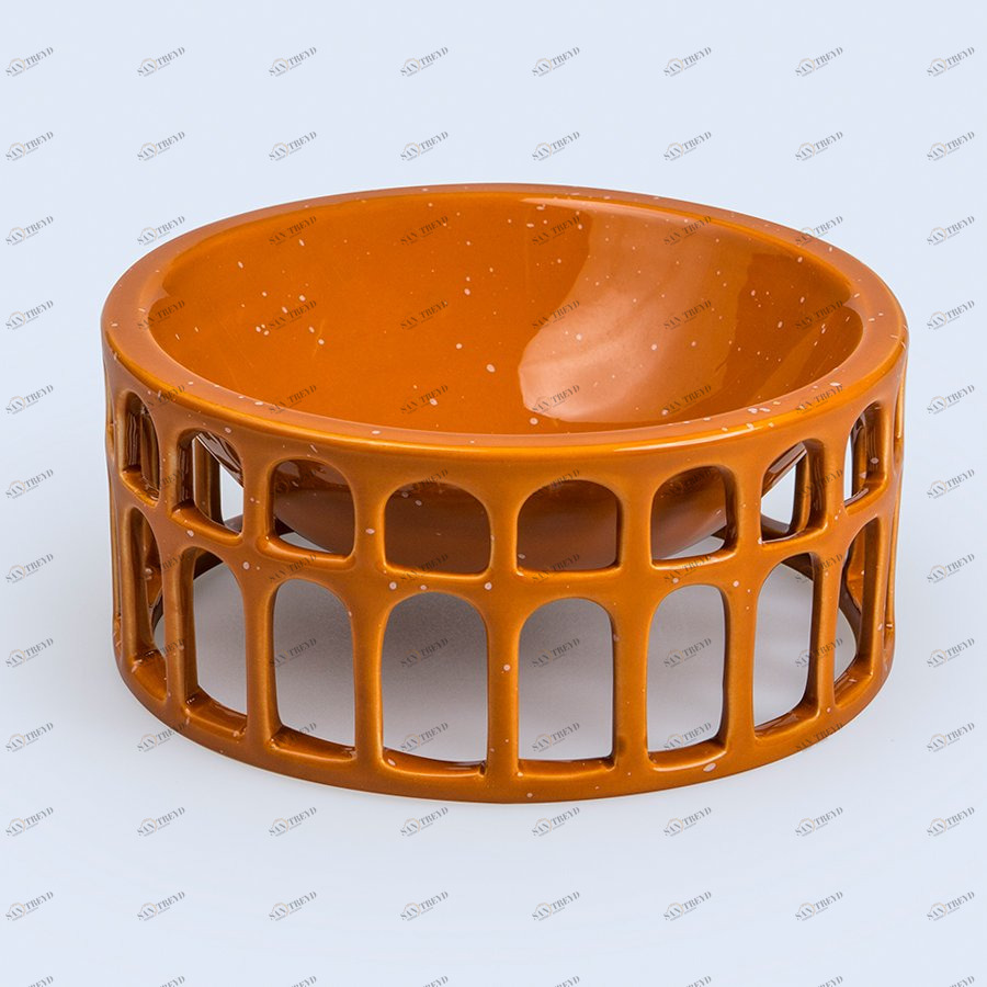 Миска керамическая оранжевая Hestia DOIY ДИЗАЙНЕРСКИЕ 00-3870120 Оранжевый 