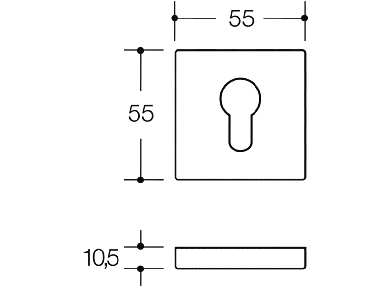 308XA розетка для ключей HEWI Serie 180 | Edelstahl  - Вид №4