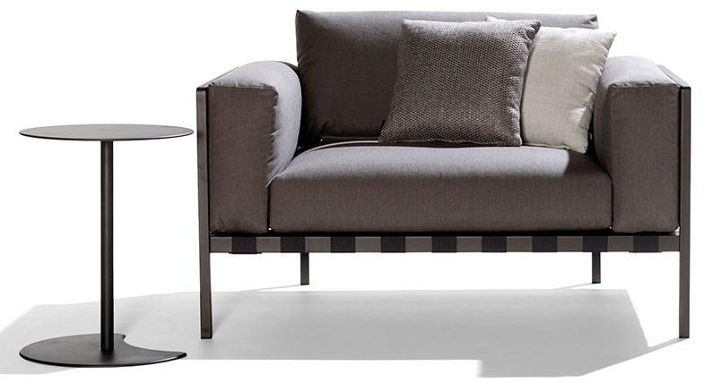 TRIBÙ Мягкое кресло с подлокотниками Natal alu sofa 05802 - Вид №1