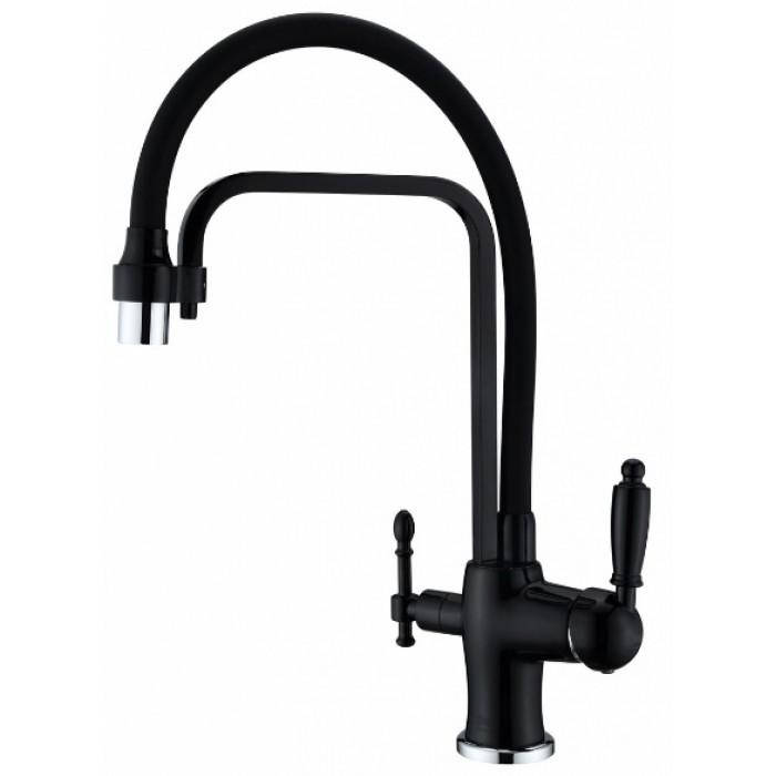 Zorg ZR 342-6 YF Black Смеситель для кухни Zorg 435х225 мм  - Вид №1