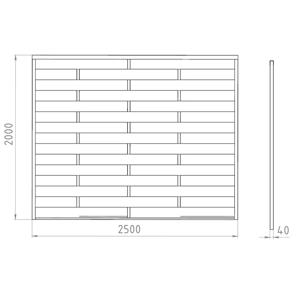 Santreyd Утес - Забор-жалюзи графит 2×2.5 м с шахматным плетением 88698251 нет STLM-0953057 - Вид №2