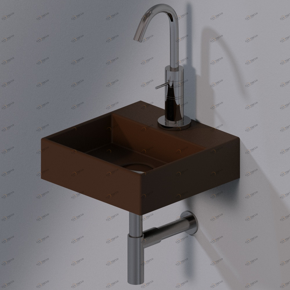 L318T0R1V1.107 Подвесная раковина настенная прямоугольная A. e T. Italia ACQUAFREDDA AeT ITALIA