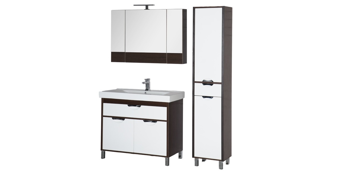 Комплект мебели Aquanet Гретта 100 венге (камерино) 00172707 - Вид №1