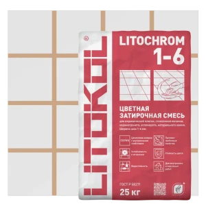 Затирка цементная Litokol 1-6 C.60 цвет бежевый 25 кг