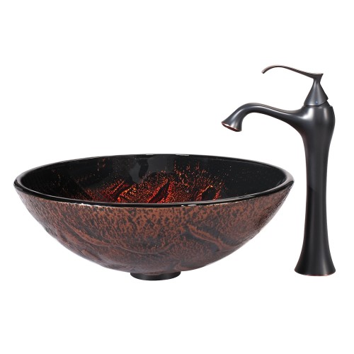 GV710-12mm-KEF15000ORB Накладная раковина на столешницу  прямоугольная Krausru  - Вид №3