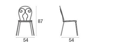 Стальной штабелируемый садовый стул emu Caprera ARCH-00102992 - Вид №8
