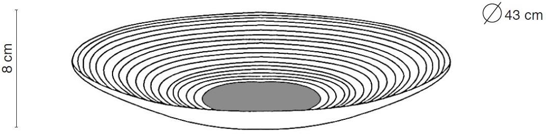 Fos Ceramiche Центральное украшение из фарфора Antithesis oro e platino Ct-2001d - Вид №1