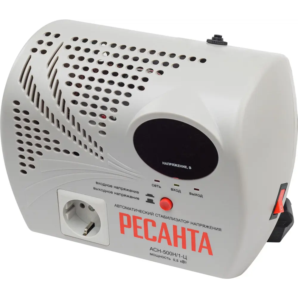 Стабилизатор напряжения Ресанта АСН- 500Н1/1-Ц 0.5 кВт 84986109 STLM-2000058 