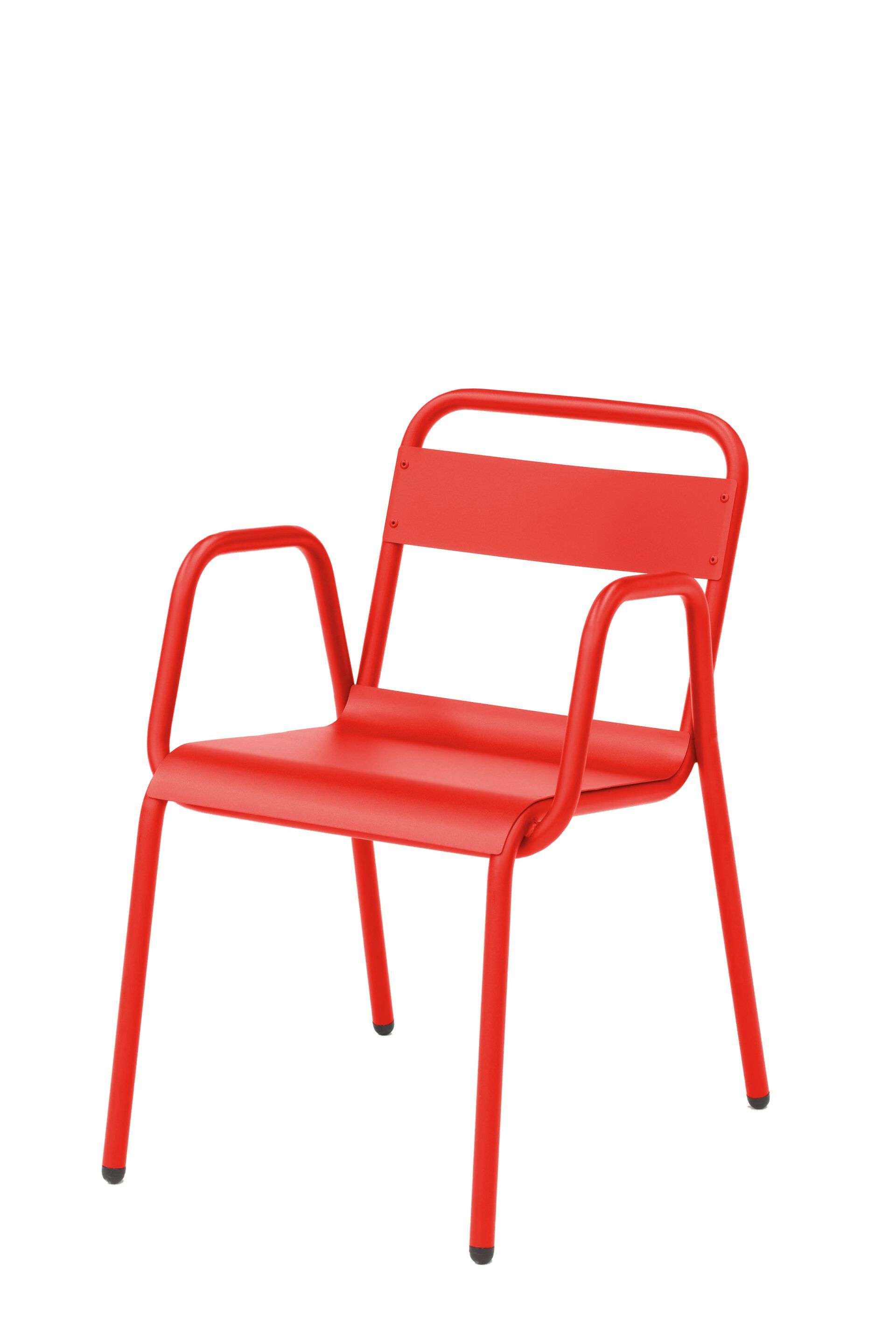 Штабелируемый садовый стул из оцинкованной стали с подлокотниками iSimar Anglet ARCH-00121173 - Вид №12