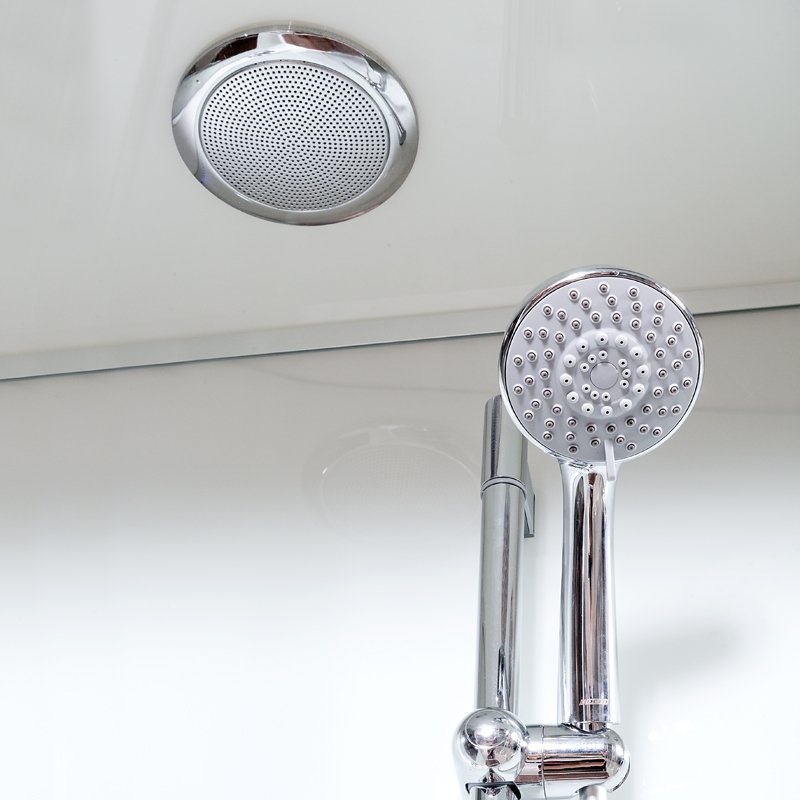 L 810 с гидромассажем BLACK Душевая кабина DETO Серия L А01 LED с кнопкой и гидромассажем - Вид №5