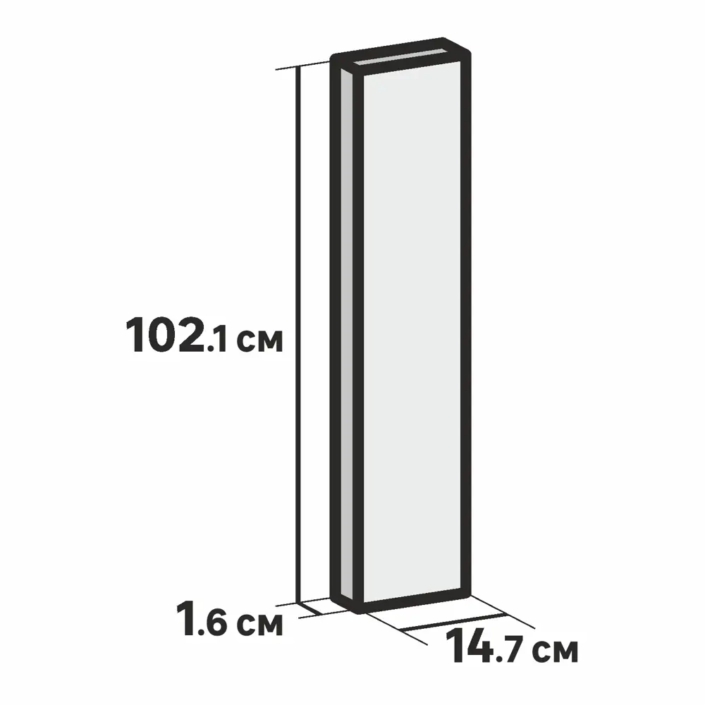 Фасад кухонного шкафа Аша 14.7x102.1 см KONSENSA ЛДСП цвет белый 89419162 STLM-2008847 - Вид №14