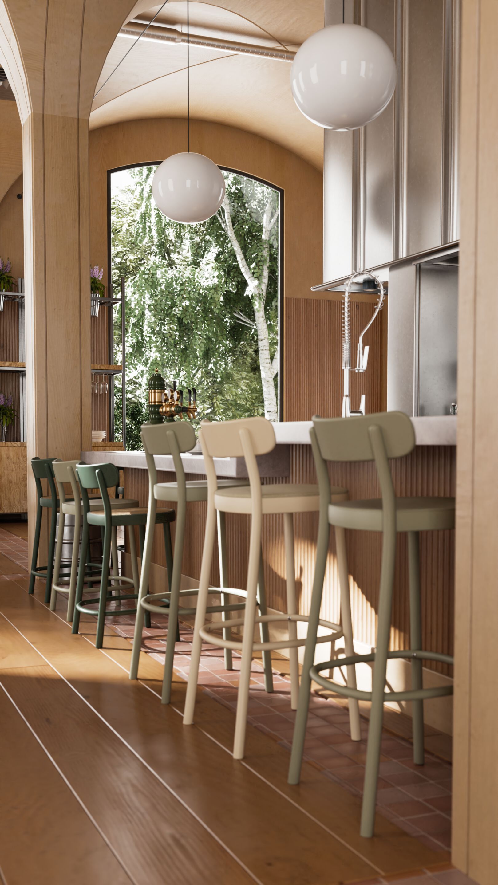 Стул из бука со спинкой TON La Zitta ARCH-00125233 - Вид №7