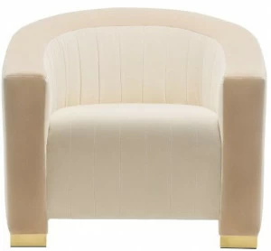 Munna Кресло с обивкой из ткани с подлокотниками Time