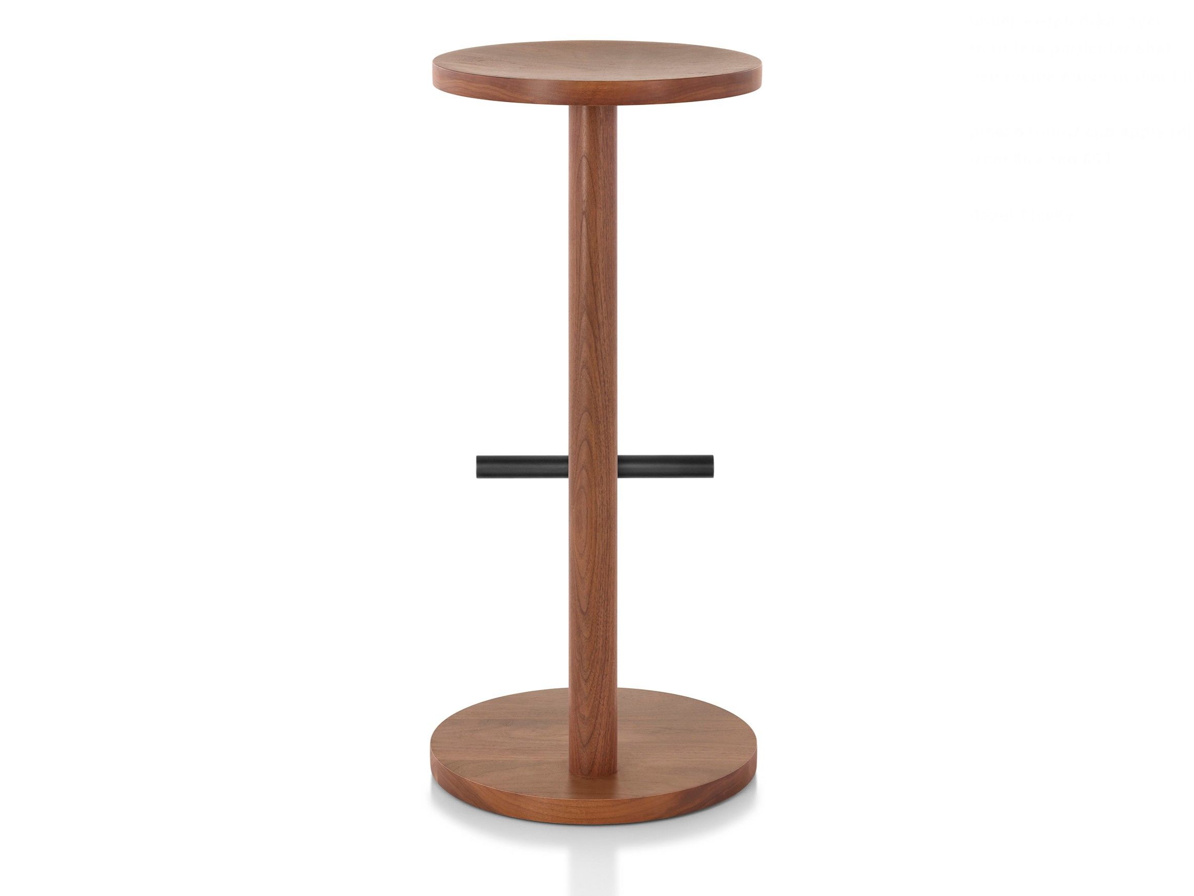 Высокий деревянный табурет с подставкой для ног Herman Miller ARCH-00026084