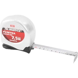 Рулетка Matrix Magnetic с магнитным наконечником, 7.5 м x 25 мм 82130684 STLM-2127965