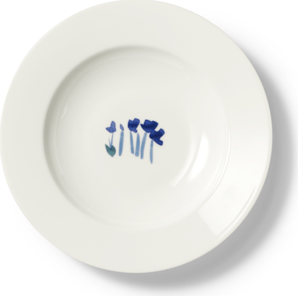 10639813 Dibbern Тарелка суповая Dibbern "Впечатление.Дельфиниум" 23см Фарфор 