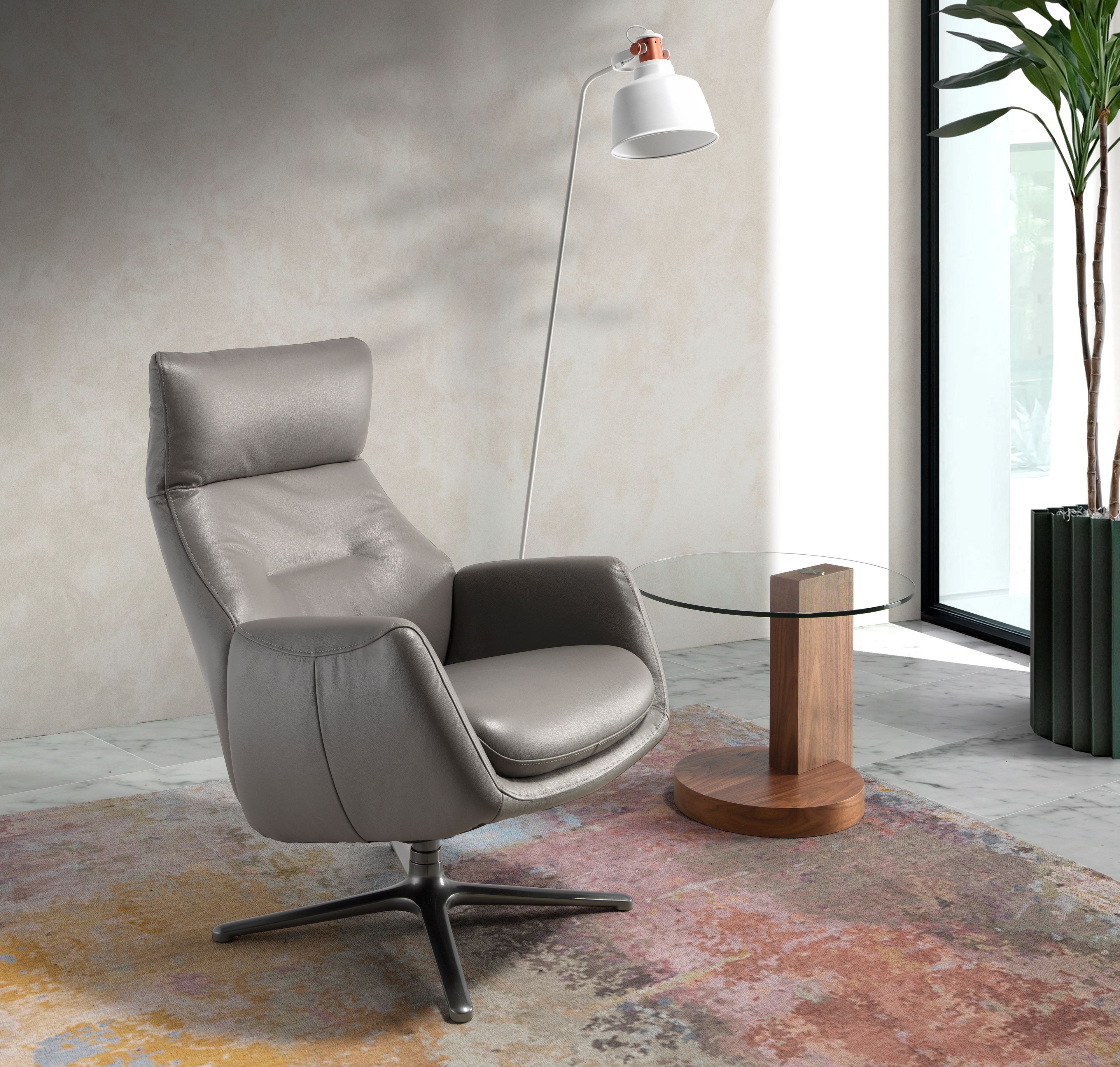 Кожаное вращающееся кресло с подлокотниками Angel Cerda Nature Life ARCH-00147893 - Вид №1