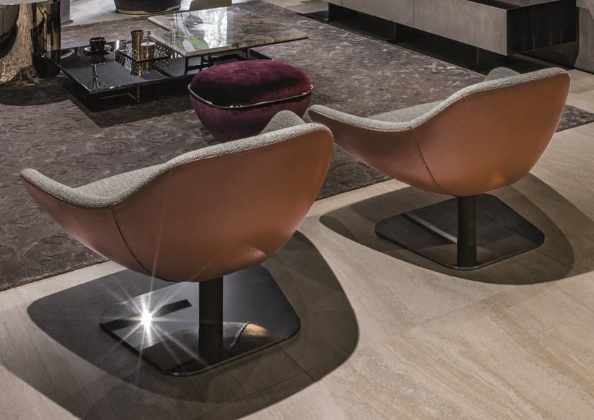 Longhi Вращающееся кресло из ткани Loveluxe 2019 – rhythm collection sun-id-1466992 - Вид №1