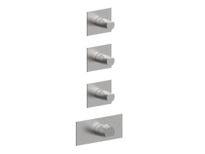 Термостатический смеситель для душа с 4 отверстиями из нержавеющей стали