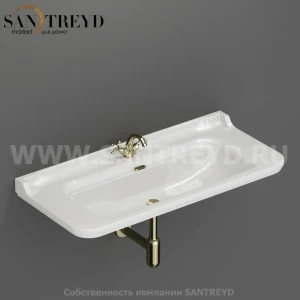 4144K2 Подвесная раковина настенная прямоугольная Kerasan Waldorf белая