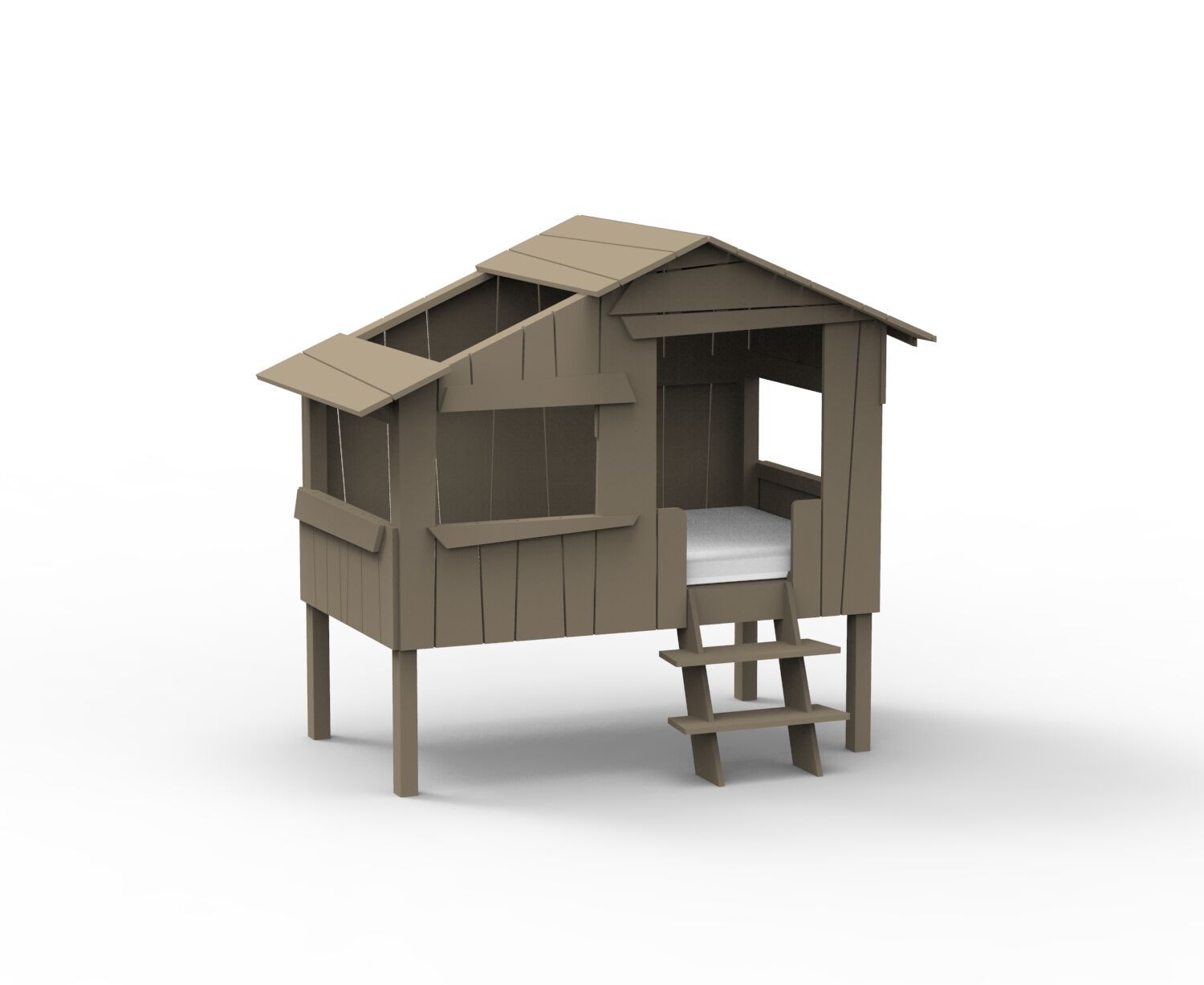 Кровать-чердак из МДФ Mathy by Bols КРОВАТИ И ГОРКИ ДЛЯ ДОМИКОВ НА ДЕРЕВЕ ARCH-00001790 - Вид №9