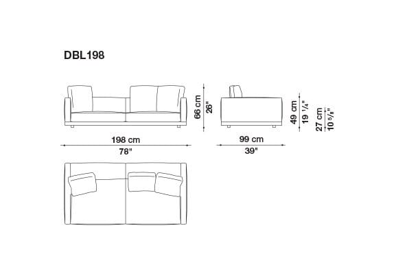 Кожаный диван B&B Italia док ARCH-00106863 - Вид №138
