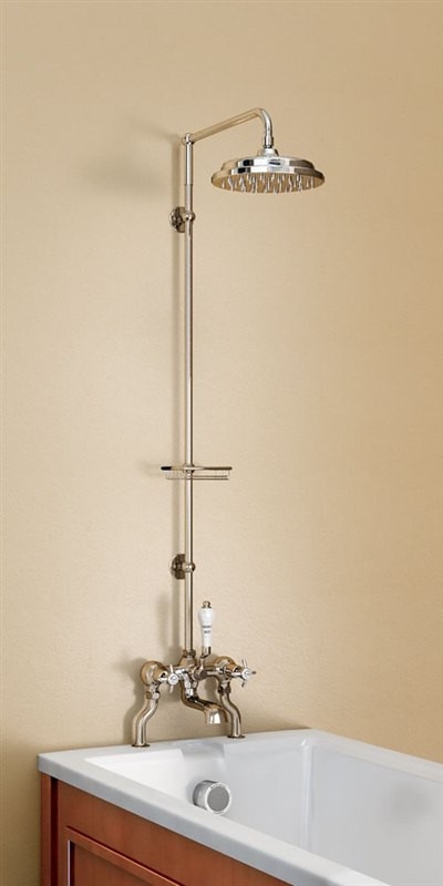 Душевая стойка со смесителем, верхняя лейка 9' [H185-AN] Anglesey Burlington T8-QT, T18, T2, V11-1, V17/ARCV17 CHR, V22/ARCV22 CHR, V23/ARCV23 CHR  - Вид №2