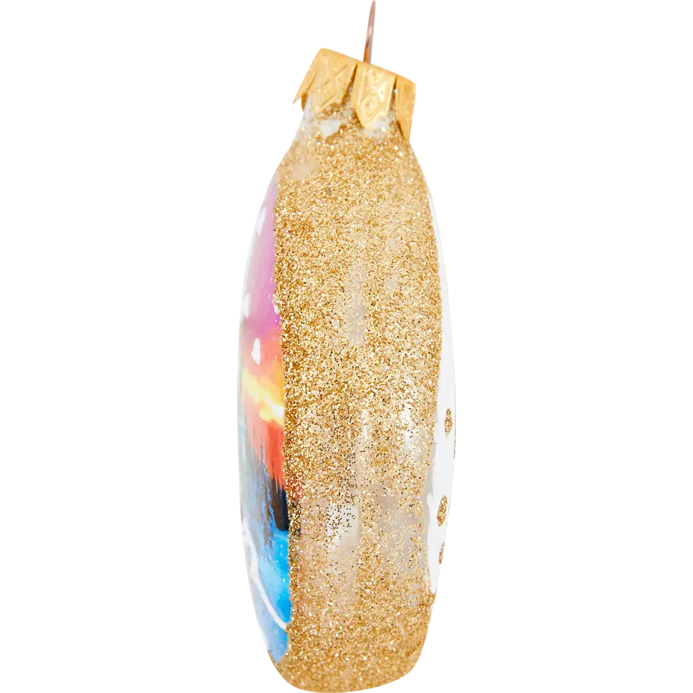 85178236 Елочное украшение Медальон Куранти и снегири КУ-80-224232 Коломеев 10x9 см STLM-0953831 Santreyd  - Вид №3