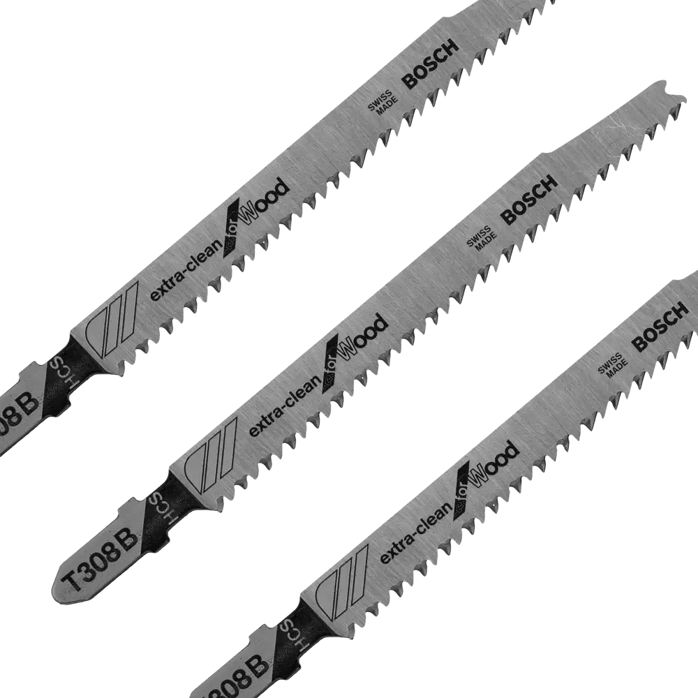 Пилки для лобзика по дереву T308B Bosch, 3 шт. 82181043 STLM-2167361 BOSCH PROFESSIONAL  - Вид №1
