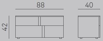 Gruppo Tomasella Тумбочка из ясеня прямоугольная с ящиками Athena sun-id-1395165 - Вид №3