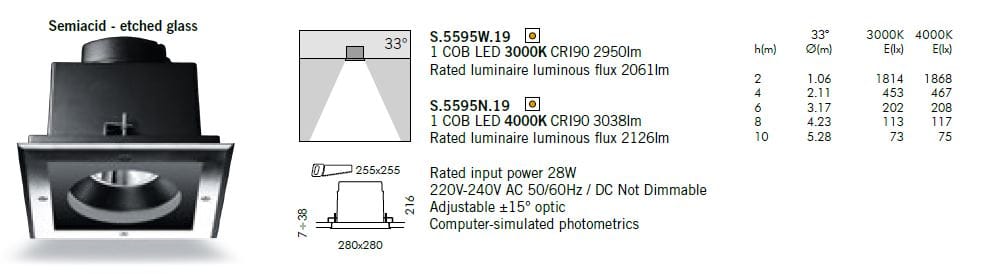 Квадратный утопленный прожектор SIMES ARCH-00025215 - Вид №4
