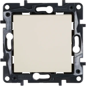 Выключатель встраиваемый 1 клавиша Legrand Structura 10А 250В безвинтовые зажимы слоновая кость