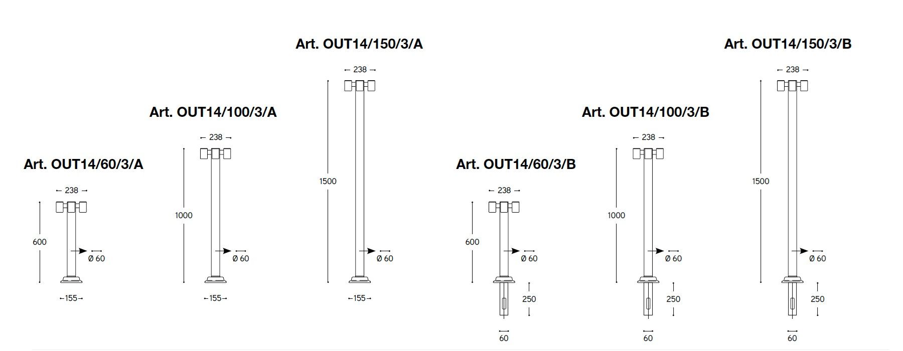 Латунный светодиодный уличный фонарь для сада Aldo Bernardi Abarth ARCH-00150530 - Вид №3