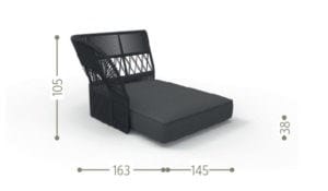 Садовый диван с полуостровом Talenti Cliff Decò ARCH-00087599 - Вид №15