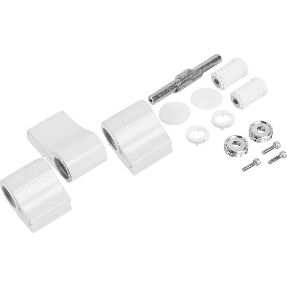 Петля дверная универсальная MED0062.07 107x132x35 мм алюминий цвет белый Santreyd STLM-2154847 - Вид №1