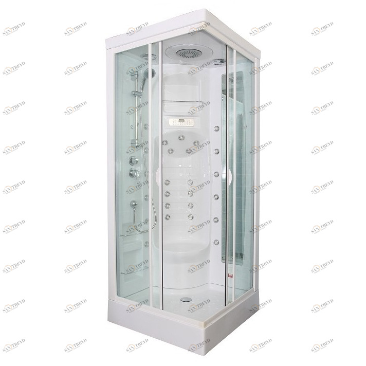 Закрытая душевая кабина Aquanet Fiji Cube 90x90 без пара, прозрачное стекло 00172272