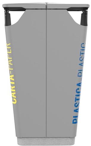 City Design Контейнер для мусора из стали с порошковым покрытием и пепельницей для раздельного сбора мусора sun-id-1353504 - Вид №4