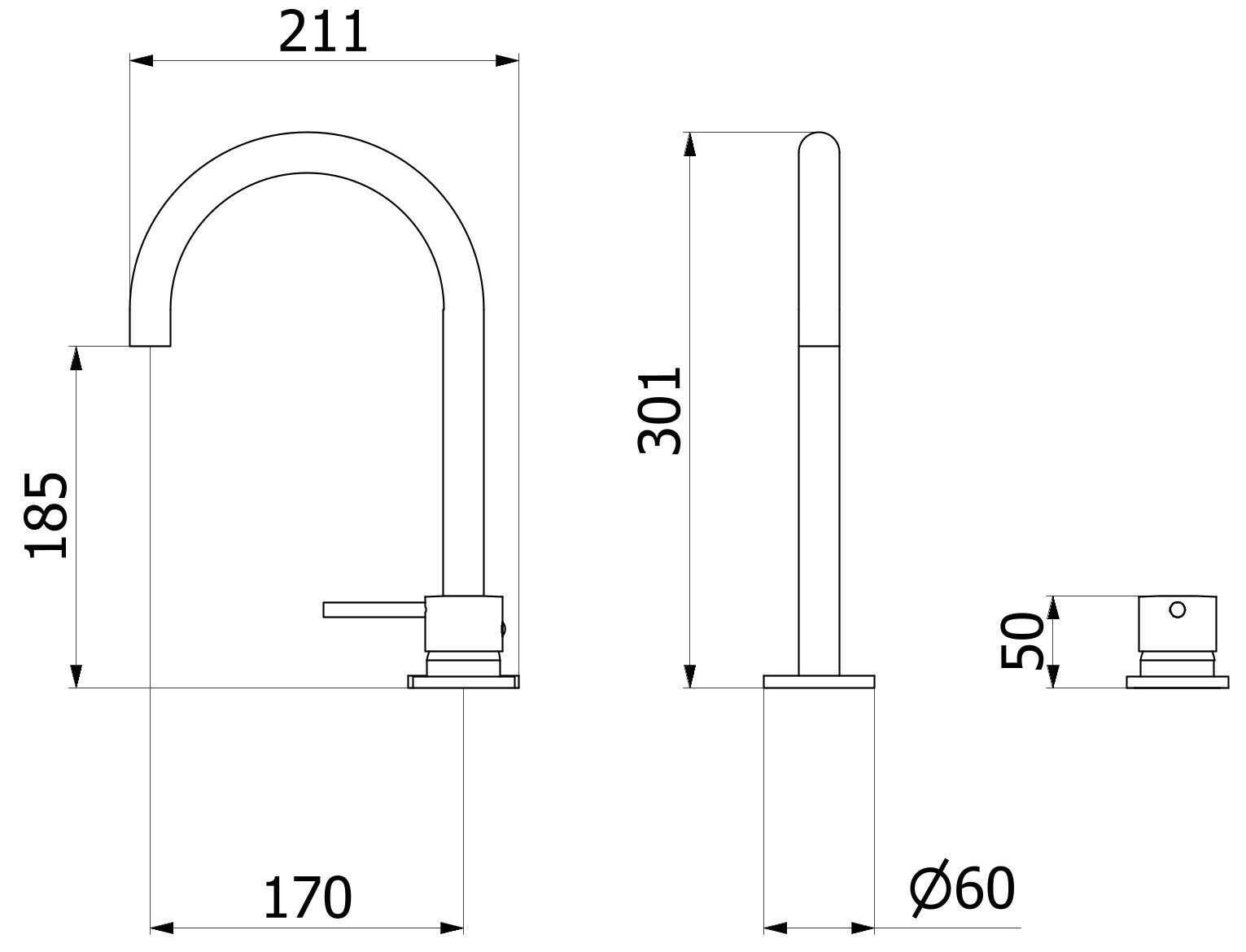 Однорычажный смеситель для раковины IB промышленность ARCH-00109289 - Вид №9