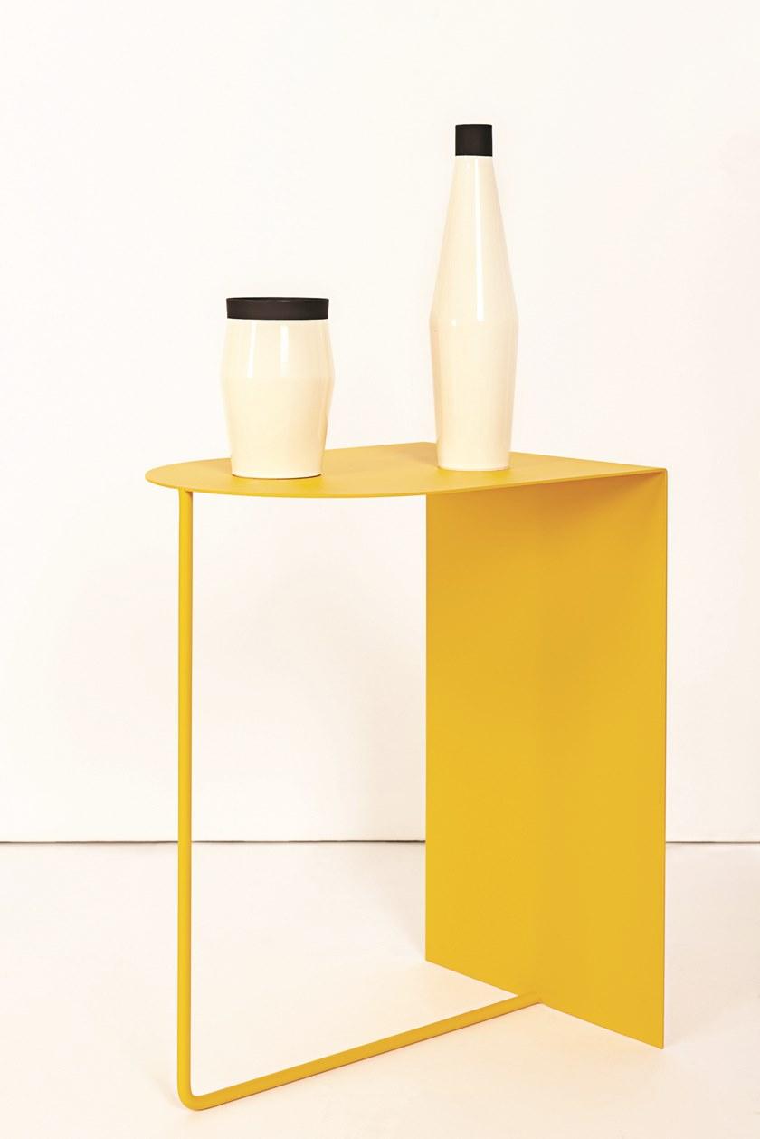 FORMAE Журнальный столик из стали с порошковым покрытием и полкой для журналов Roommate sun-id-1434559 - Вид №7