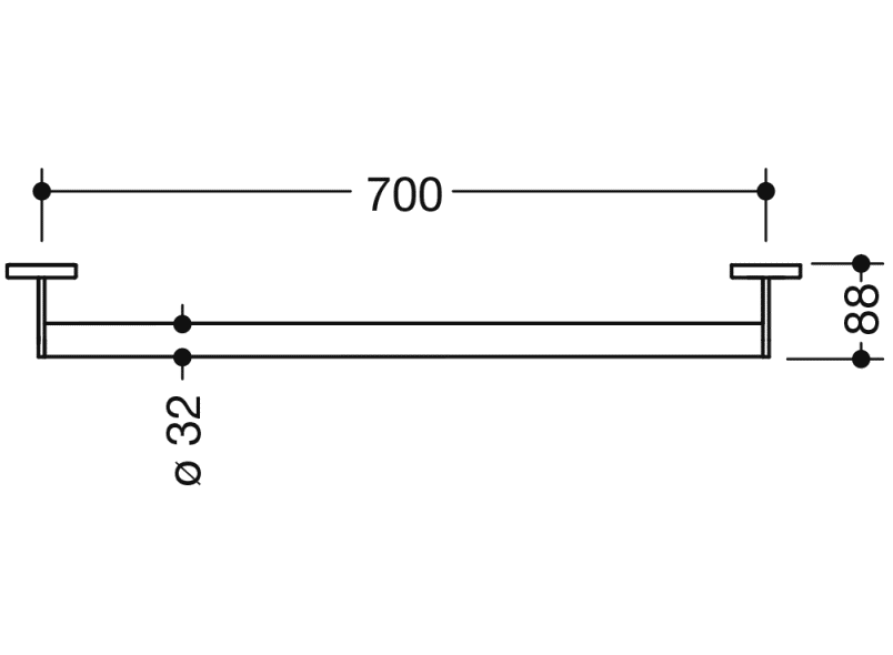 900.36.00460 ручка для захвата HEWI System 900 - Вид №5