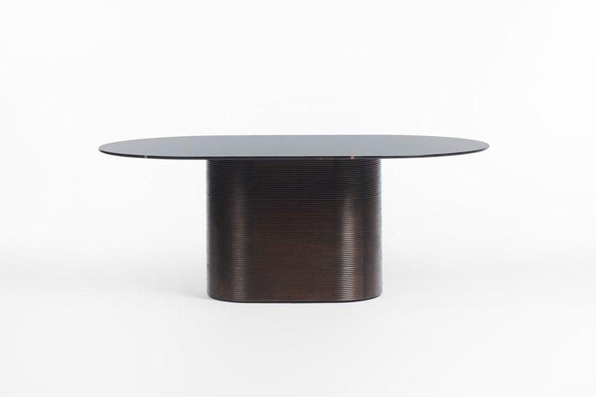 Milla & Milli Овальный стол из массива дерева с мраморной столешницей Waves sun-id-1395521 - Вид №2