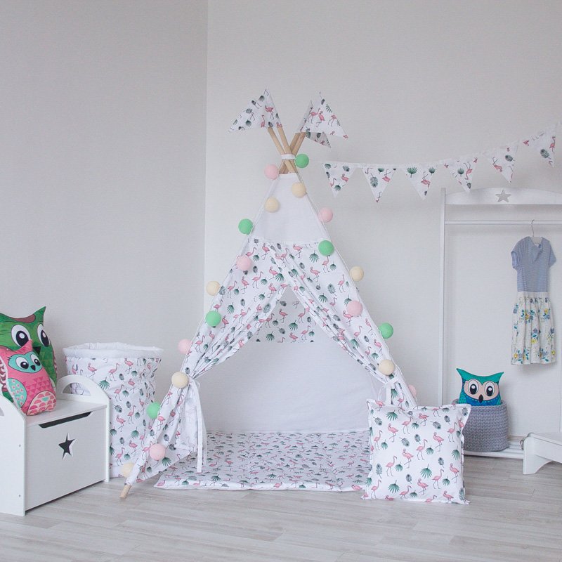 Игровой коврик стеганый Flamingo VAMVIGVAM FLAMINGO 281570 Белый;розовый Santreyd  - Вид №4