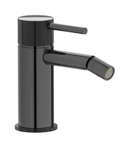 Смеситель для биде на 1 отверстие в комплекте с донным клапаном. WE ARE IB id220cf Black Chrome Industria
